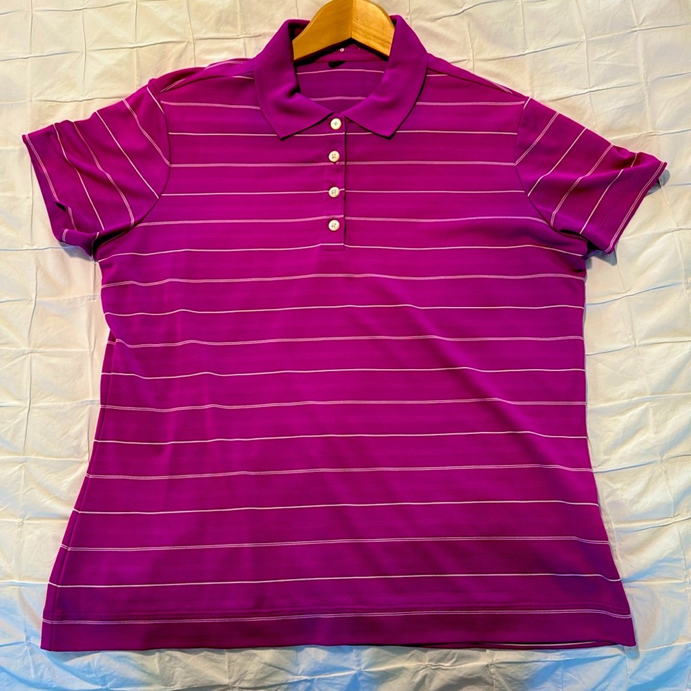 Nike Golf Dri-Fit Pink Polo Top